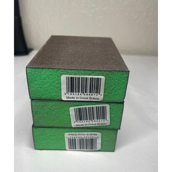 Pack of 3 Bosch Expert S471 Foam Sanding Blocks - Superfine - 69x97x26mm - Picture 2 of 3